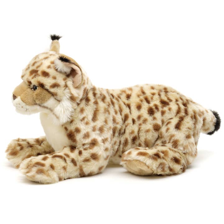 Uni Toys - Wholesale Stuffed/Plush Toy - Kids & Baby - Lynx, lying down (without dishes) - cuddly/plush toy3