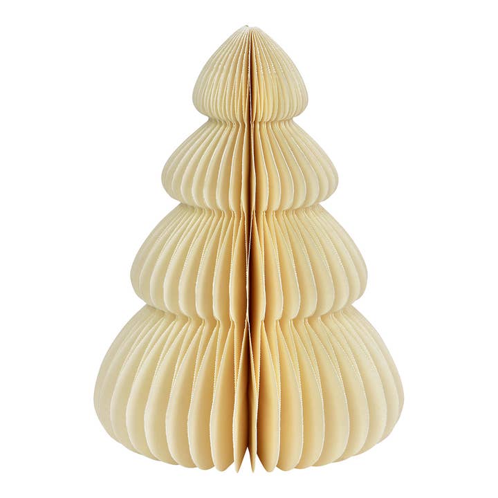 Wurm - Wholesale Artificial Christmas Tree - Tannenbaum Honeycomb made of paper/cardboard, white (W/H/D) 14x20x14cm