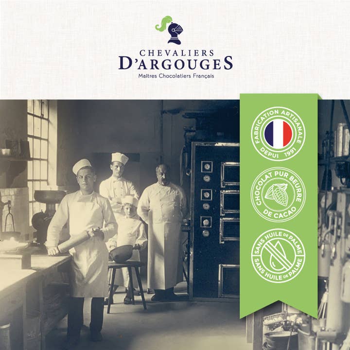 Chevaliers d'Argouges - Wholesale Chocolate Box - CHERRY STICKS BOX - DARK CHOCOLATE5