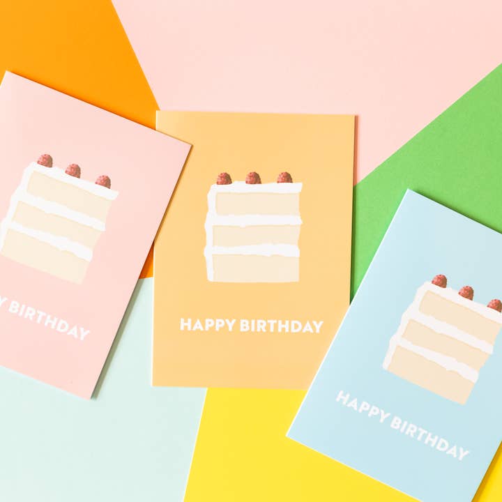 Popsy Press - Wholesale Birthday card - Happy Birthday Cake Card - Cute Happy Birthday Card6