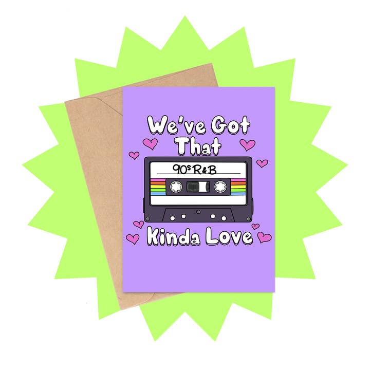 90s R&B Love - Retro 90s Anniversary Love Card for wholesale by Siyo Boutique