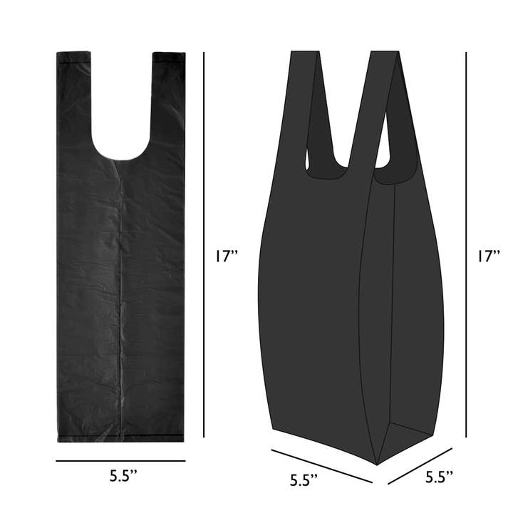 Doggie Walk Bags - Wholesale Pet Poop Bag Dispenser - Black Paw Duffel Poop Bag Holder