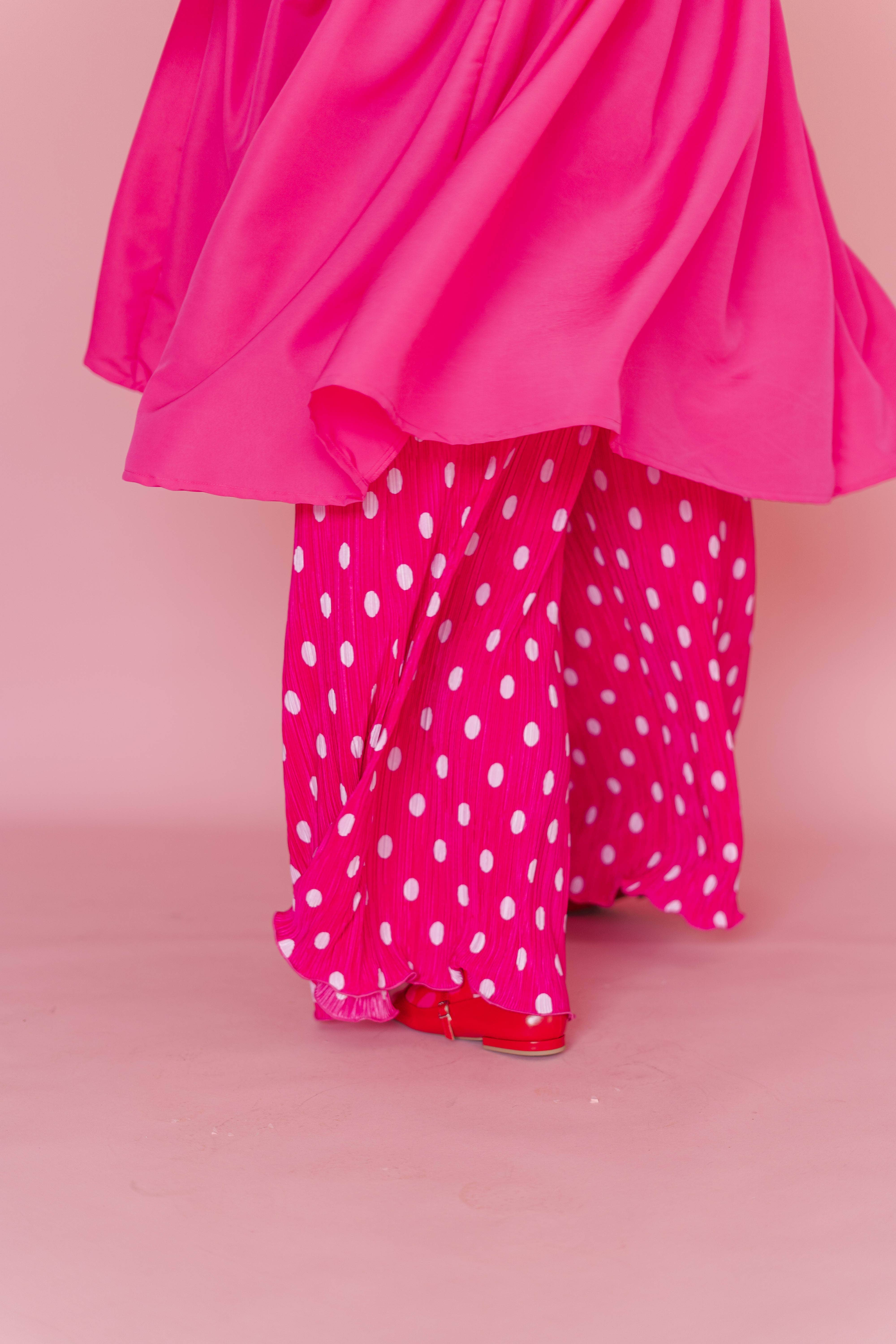 Nettle Studios - Wholesale Dress - Women's - Hot Pink Mini Mushroom Dress - Size Inclusive5