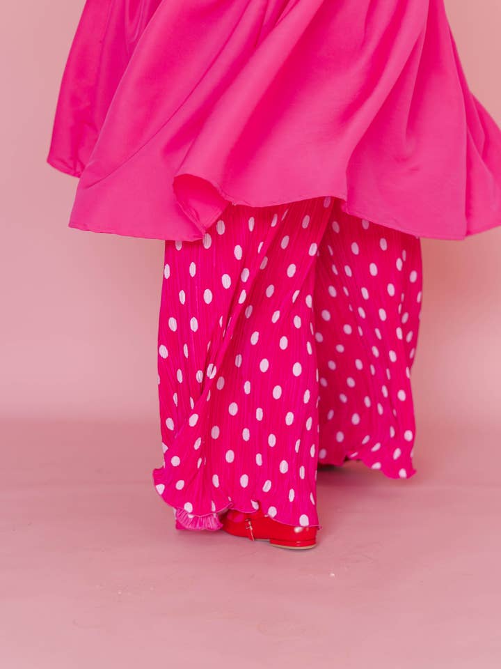 Nettle Studios - Wholesale Dress - Women's - Hot Pink Mini Mushroom Dress - Size Inclusive5