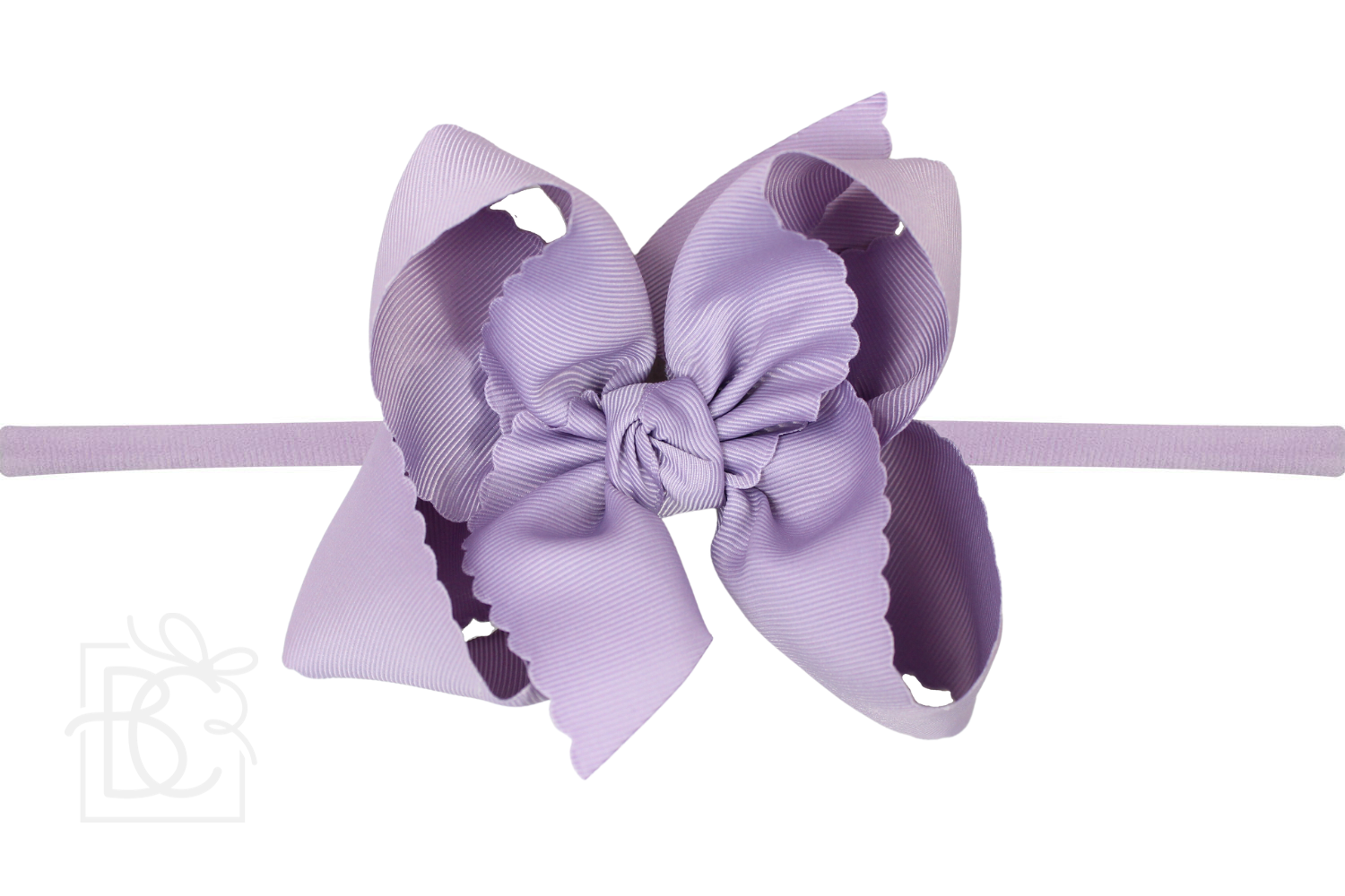 Beyond Creations, LLC - Venta al por mayor Cinta para el pelo - Niños - DIADEMA TIPO PANTIMEDIAS DE NAILON DE 1/4 PULGADAS CON LAZO EN EL BORDE FESTONEADO33