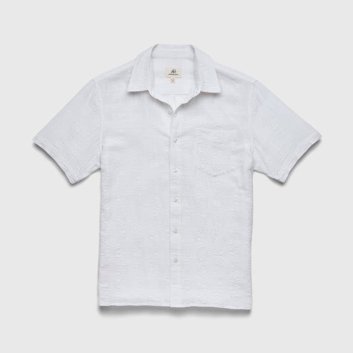 Joseph Textured S/S Shirt - White for wholesale by SURFSIDESUPPLY