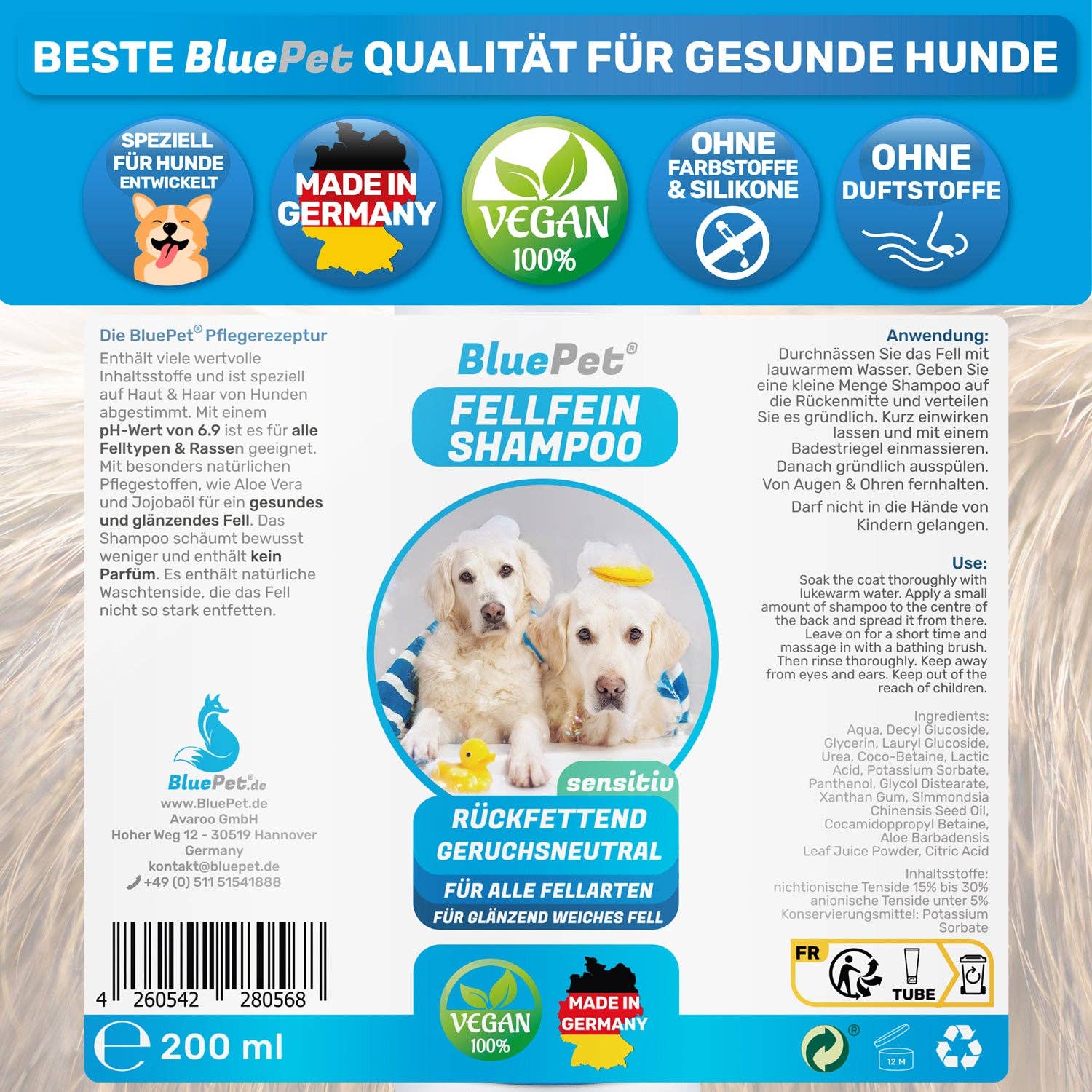 BluePet - Wholesale Pet Shampoo - Dog - Dog Shampoo Tester 8ml (a regular wash)7