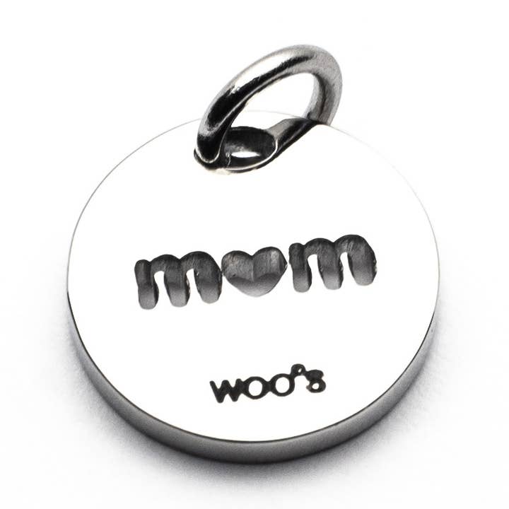 Colgante Charm Mom Acero para venta al por mayor de Woo's pure feelings