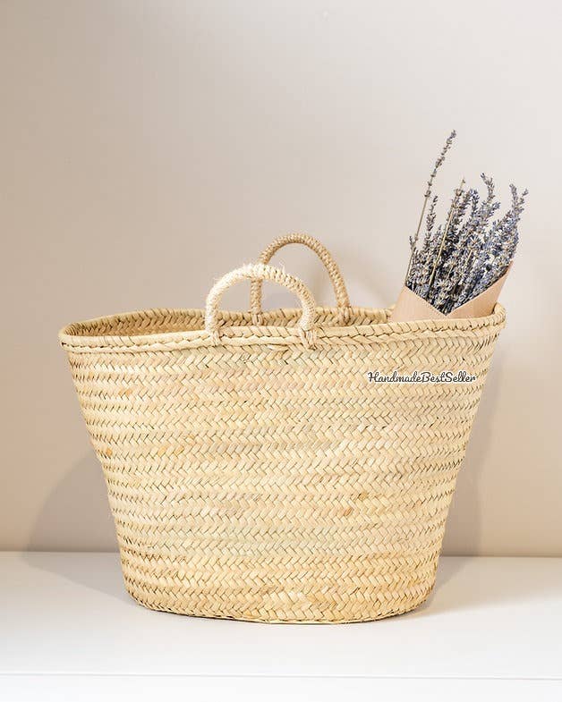 HandmadeBestSeller – Großhandel Strandtaschen – Handgefertigte französische und marokkanische Strohtaschen als Einkaufskorb3