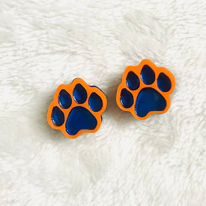 D and M’s Enterprise, LLC - Wholesale Dangle Earrings - Auburn Tigers2
