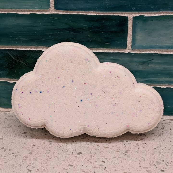 Beachy Bubbles Bath Co - Wholesale Bath Bomb/Fizz - Happy Lil' Cloud Rainbow Bath Bomb