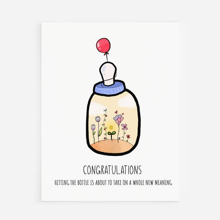 New Baby Card | New Baby Congrats | Funny Card for wholesale by Caringyou Studio