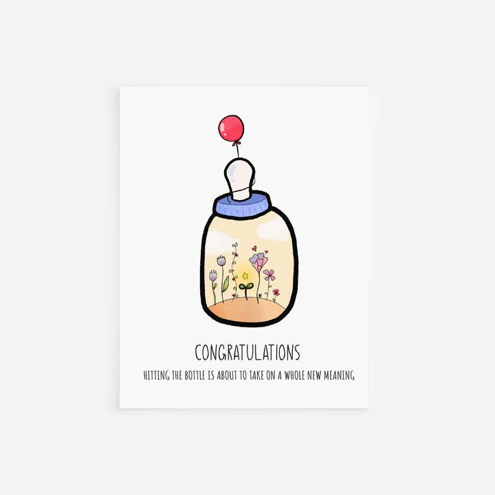 New Baby Card | New Baby Congrats | Funny Card for wholesale by Caringyou Studio