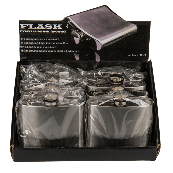 Out of the blue KG - Wholesale Flask - Metal flask for ca. 140 ml,1