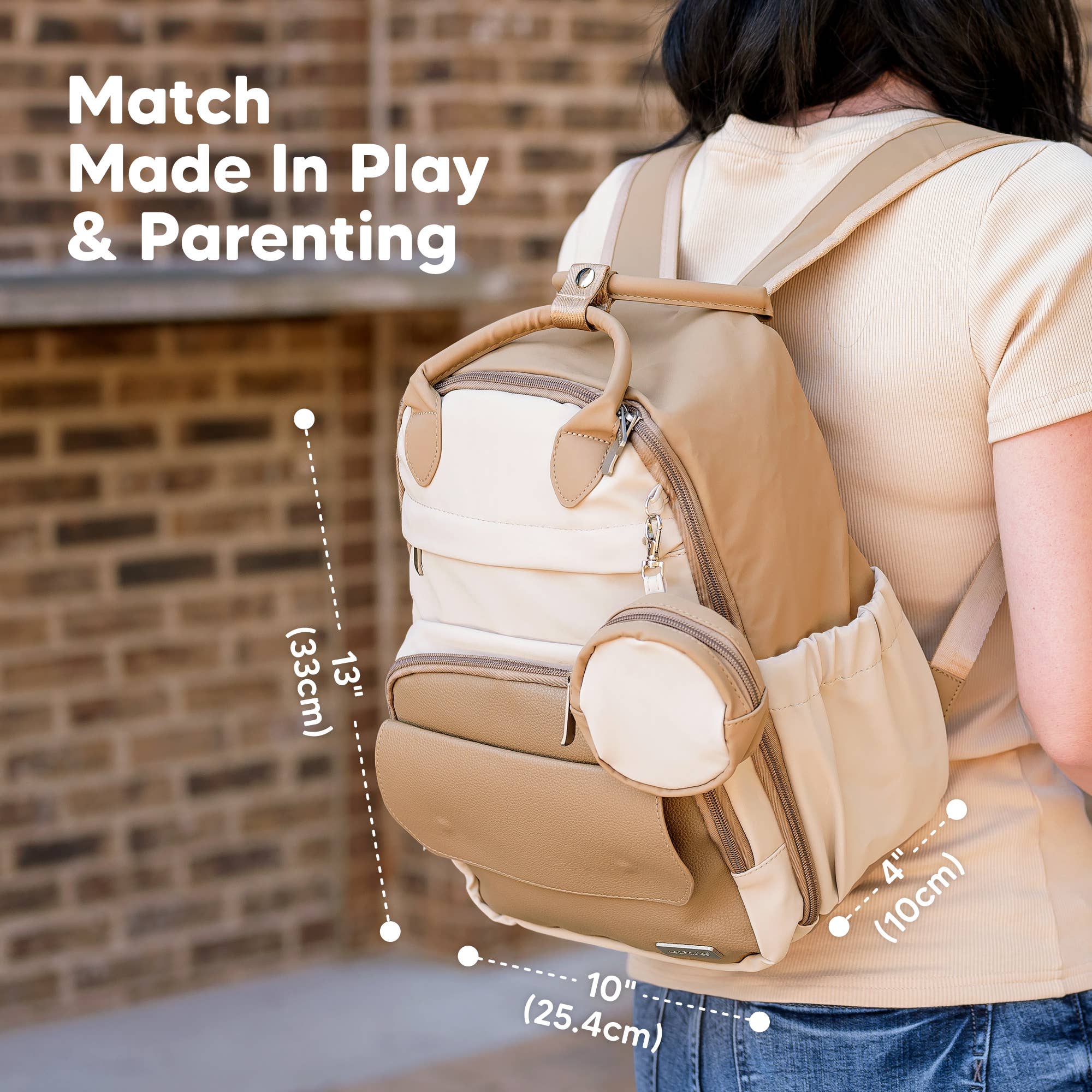 Latte Play Diaper Bag Backpack, Baby Bag with Changing Pad for wholesale on Faire5