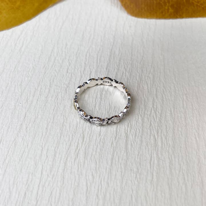 Silver Upstream Fish Ring for wholesale on Faire