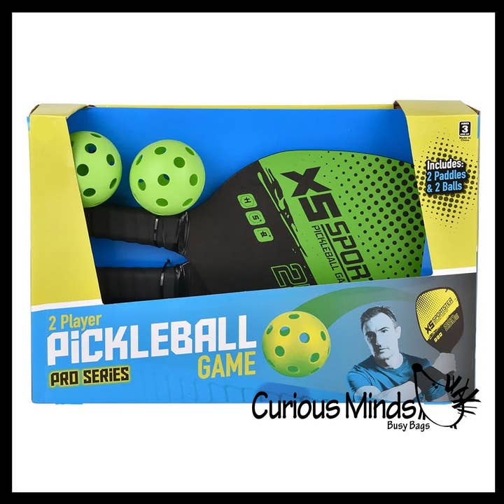 Curious Minds Toys - Wholesale Sporting Game - Kids & Baby - Pickleball Practice Game Set - Paddles and Ball - Outdoor Sp