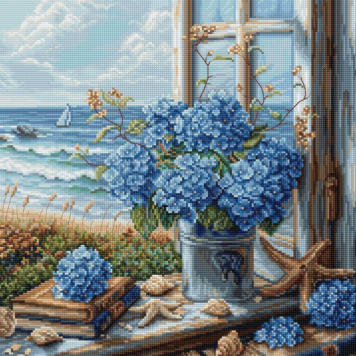 Cross Stitch Kit Luca-S - Sea View , BU5065 for wholesale by Luca-S
