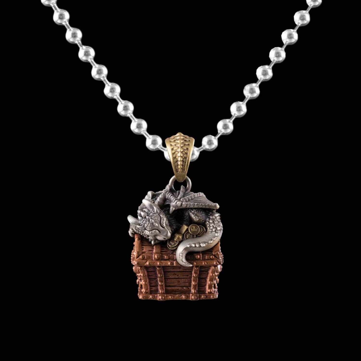 Coppertist.wu - Vendita all'ingrosso Ciondolo/pendente - Ciondolo Dragon Treasure Chest3