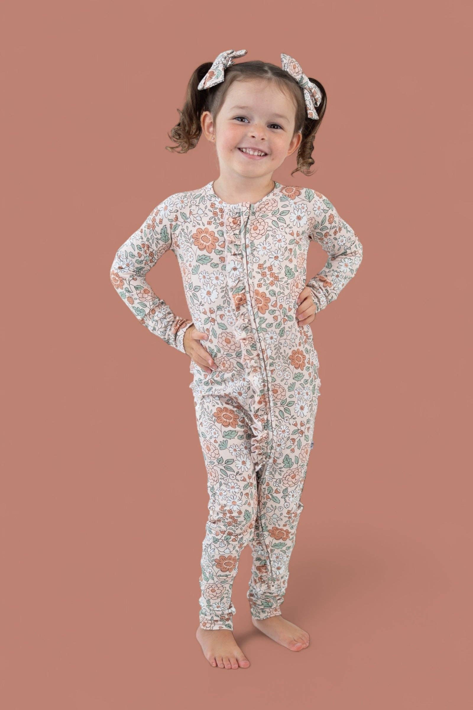 Dream Big Little Co. - Wholesale Jumpsuit - Baby - AUTUMN BLOSSOM DREAM RUFFLE ROMPER17