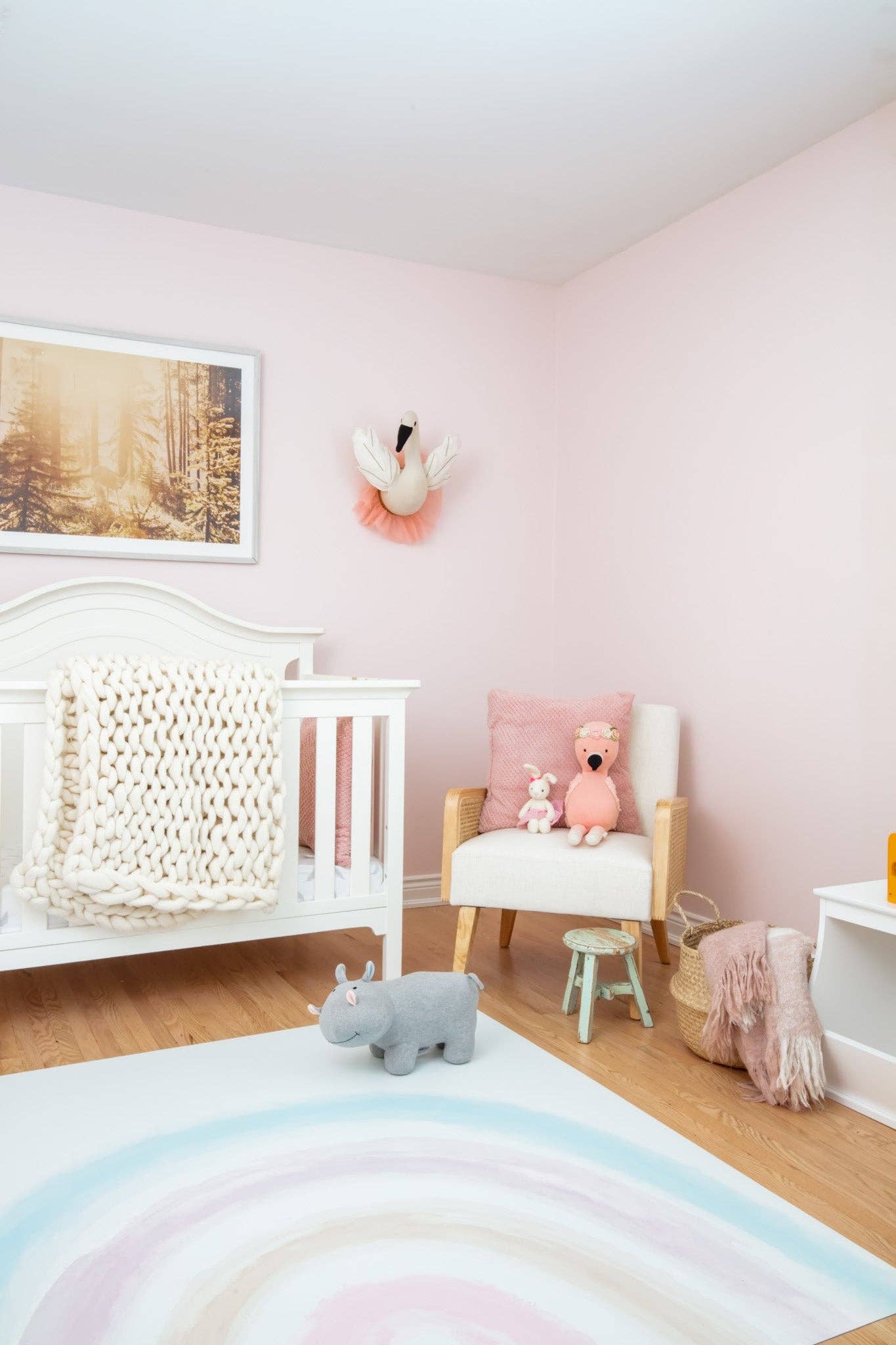 Modern Function Home - Wholesale Area Rug - Kids & Baby - Kids Room Rug 5X5 - Dreamy Rainbow2