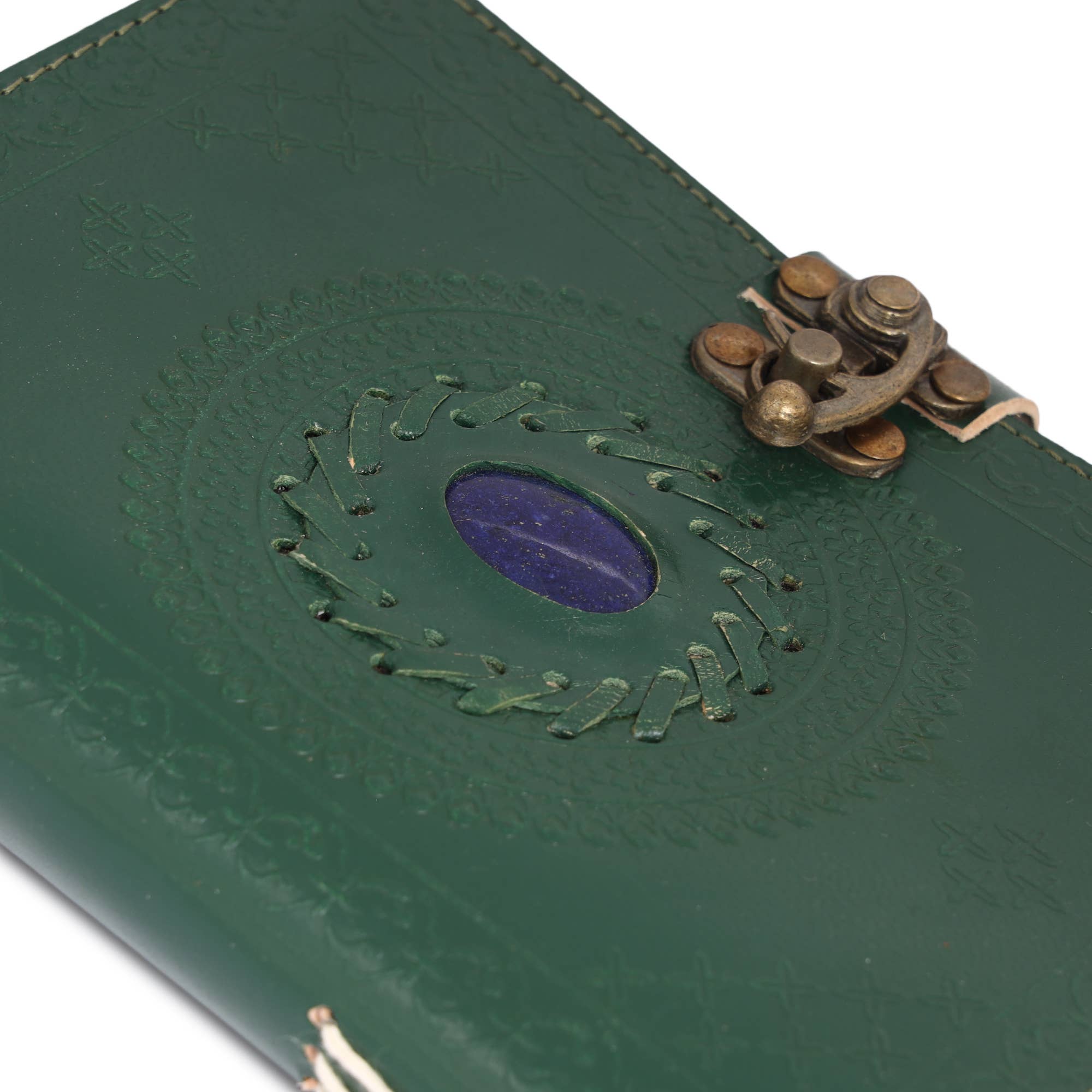 R K Handicrafts and Exporters - Wholesale Journal/diary - Leather Journal with Stone Mandala Embossed Travel Notebook 3