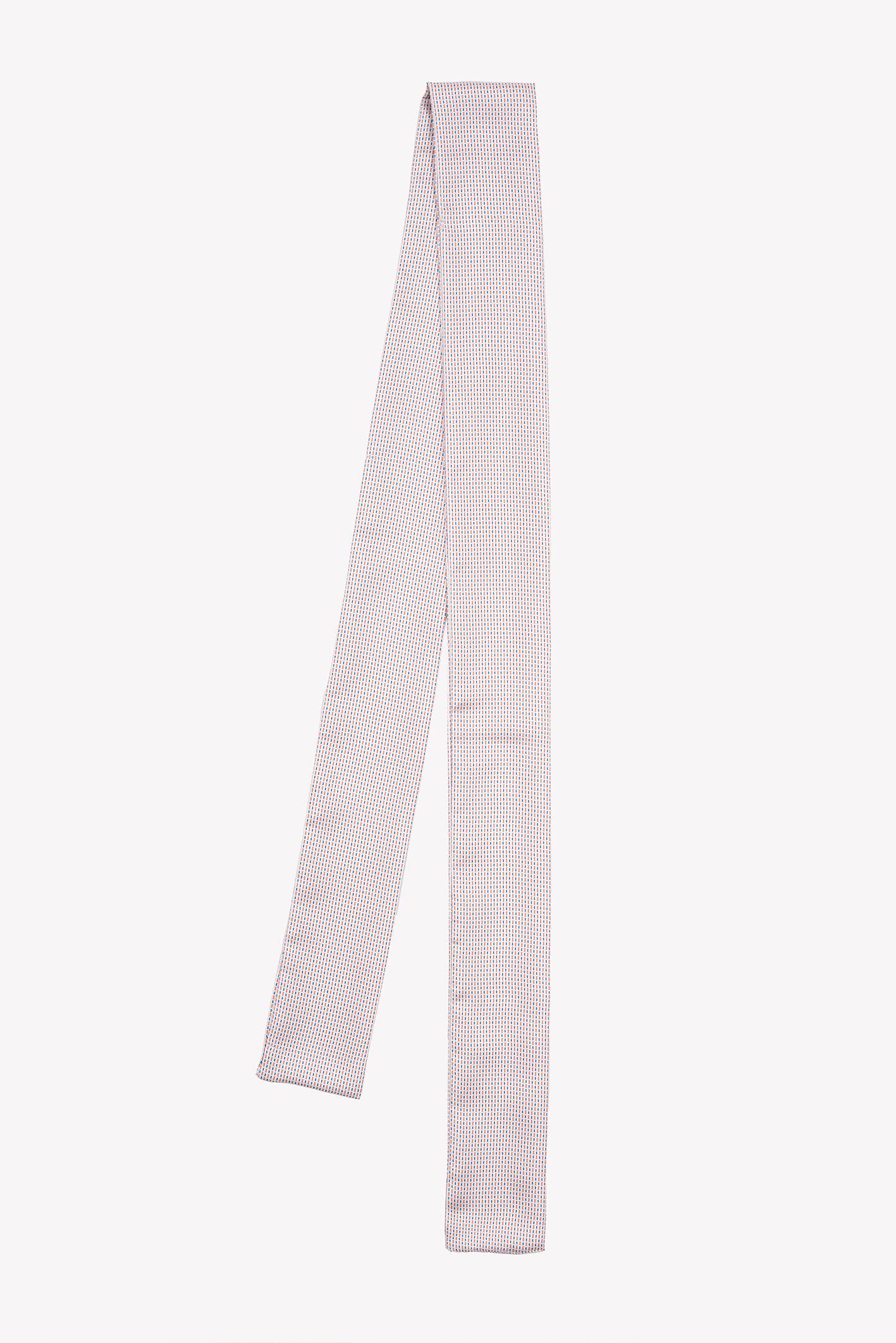 Abstract - Wholesale Scarf - Unisex - Long tie in pure silk with small geometric prints5