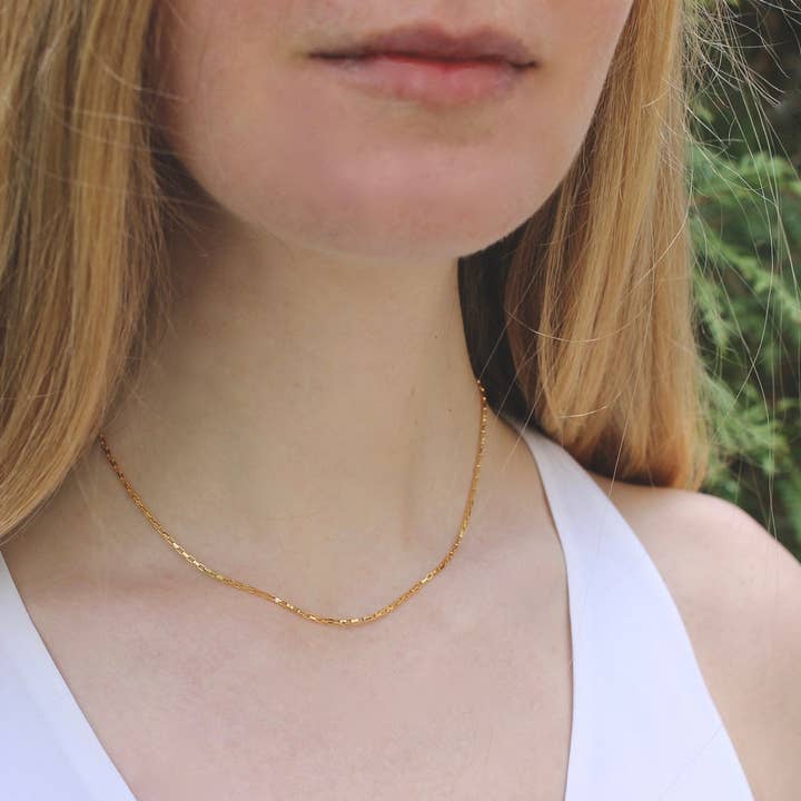 Collar de capas de cadena de eslabones para venta al por mayor de Vintage Acorn