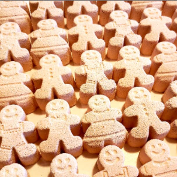 Roxy Grace - Wholesale Bath Bomb/Fizz - Mini Gingerbread Bath Bomb, Advent Calendar,Stocking stuffer