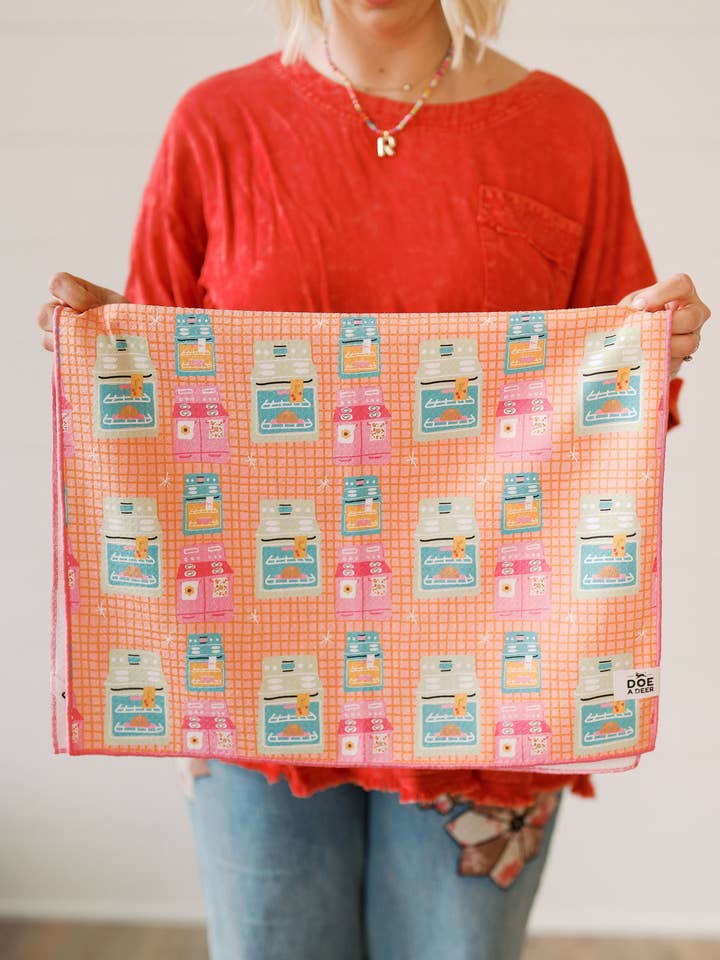 Vintage Ovens Waffle Towel for wholesale by Doe A Deer