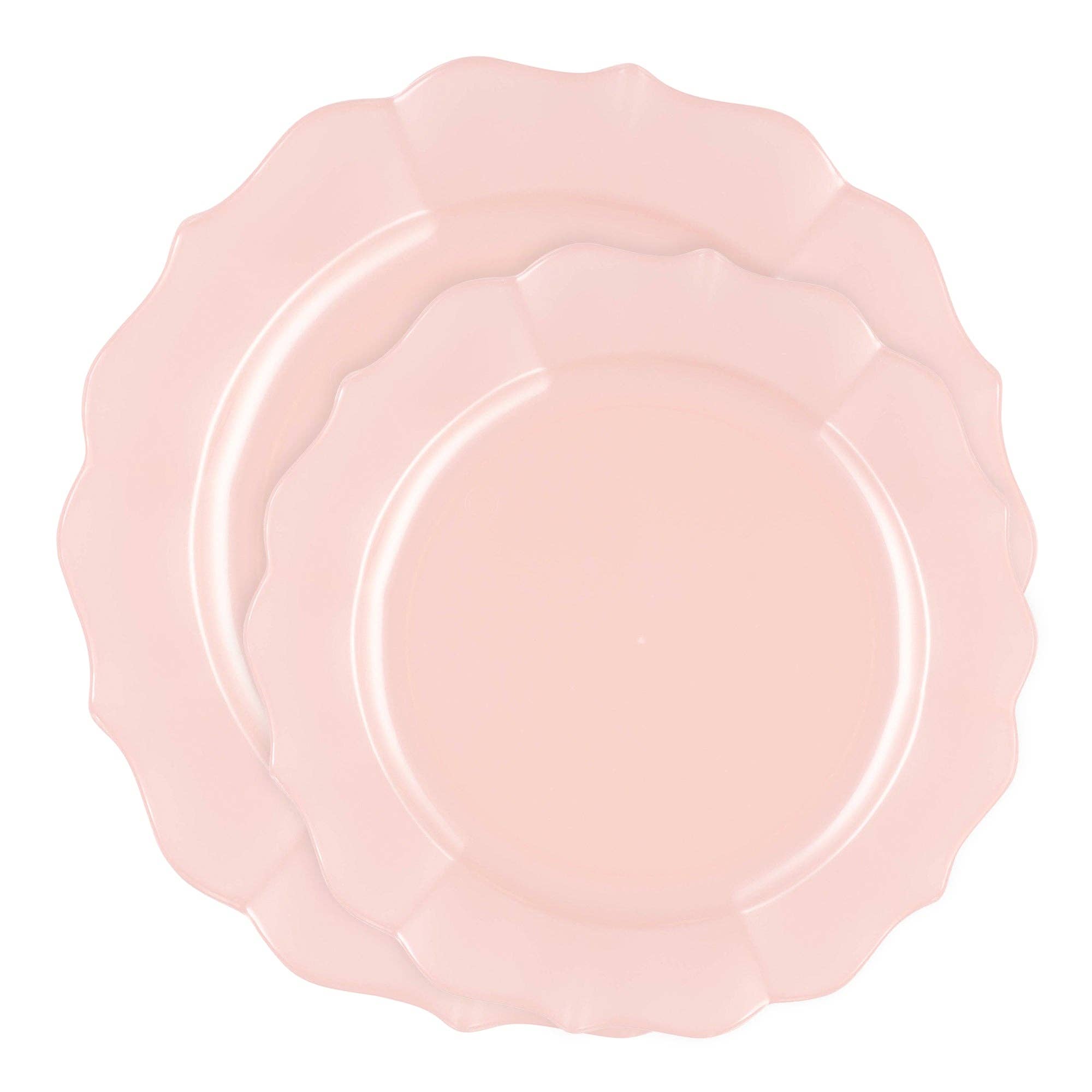 Smarty had a Party - Wholesale Dinnerware Set - Pearl Pink Round Lotus Dinnerware Value Set - 20 Sets1