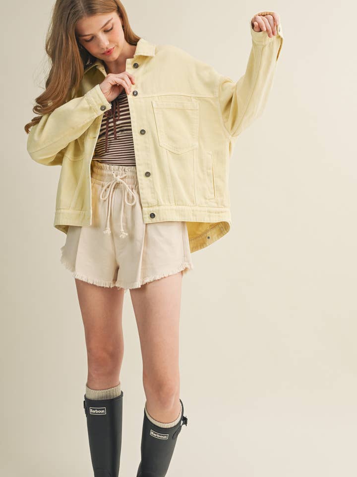 CASACO TRASEIRO PLISSADO por atacado de Mustard Seed