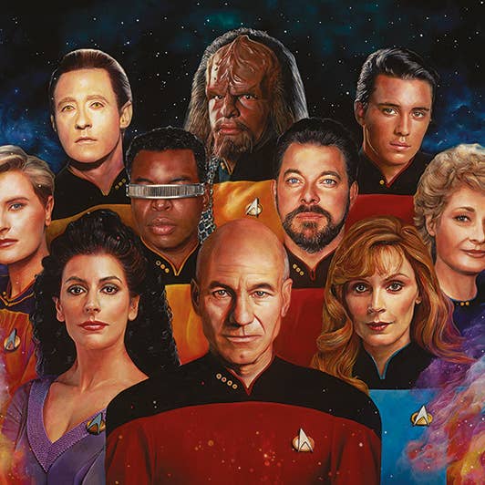 Star Trek (The Next Generation) 50th Anniversary Canvas for wholesale by The Art Group