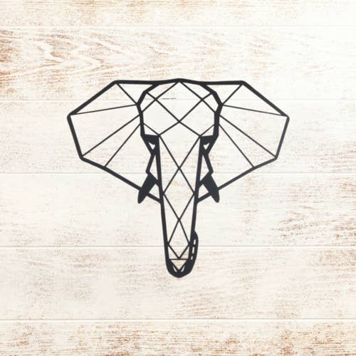 Signo geométrico de elefante para venta al por mayor de Metal Unlimited
