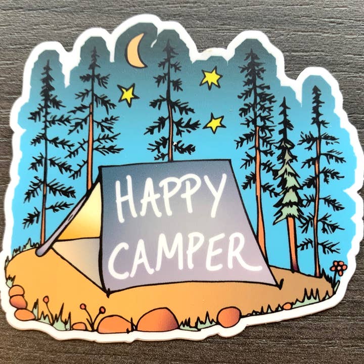 Adesivo per camper felice per la vendita all'ingrosso da parte di Roam Wild Designs