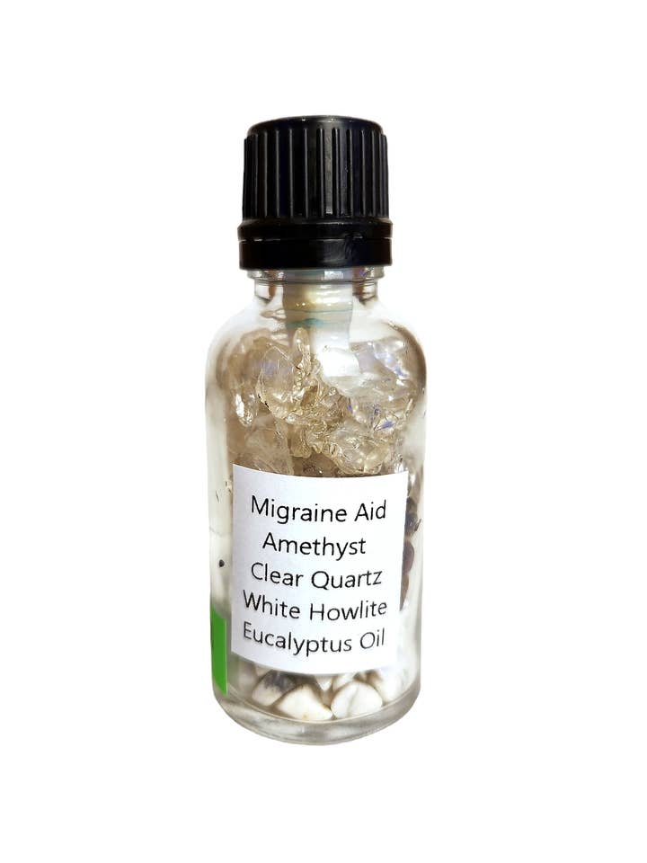 Gemstone Manifestation Jars Migraine Aid for wholesale by Full Body Balance Living