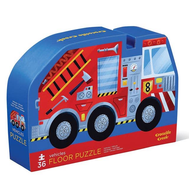 Crocodile Creek 36-pc Puzzle/Vehicles for wholesale by Hippychick