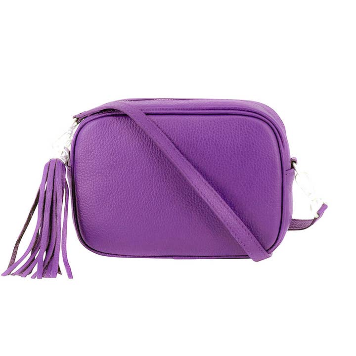 Ellas Trading - Wholesale Crossbody Bag - Women's - Italian Leather Camera Crossbody Bag with Tassel Charm4