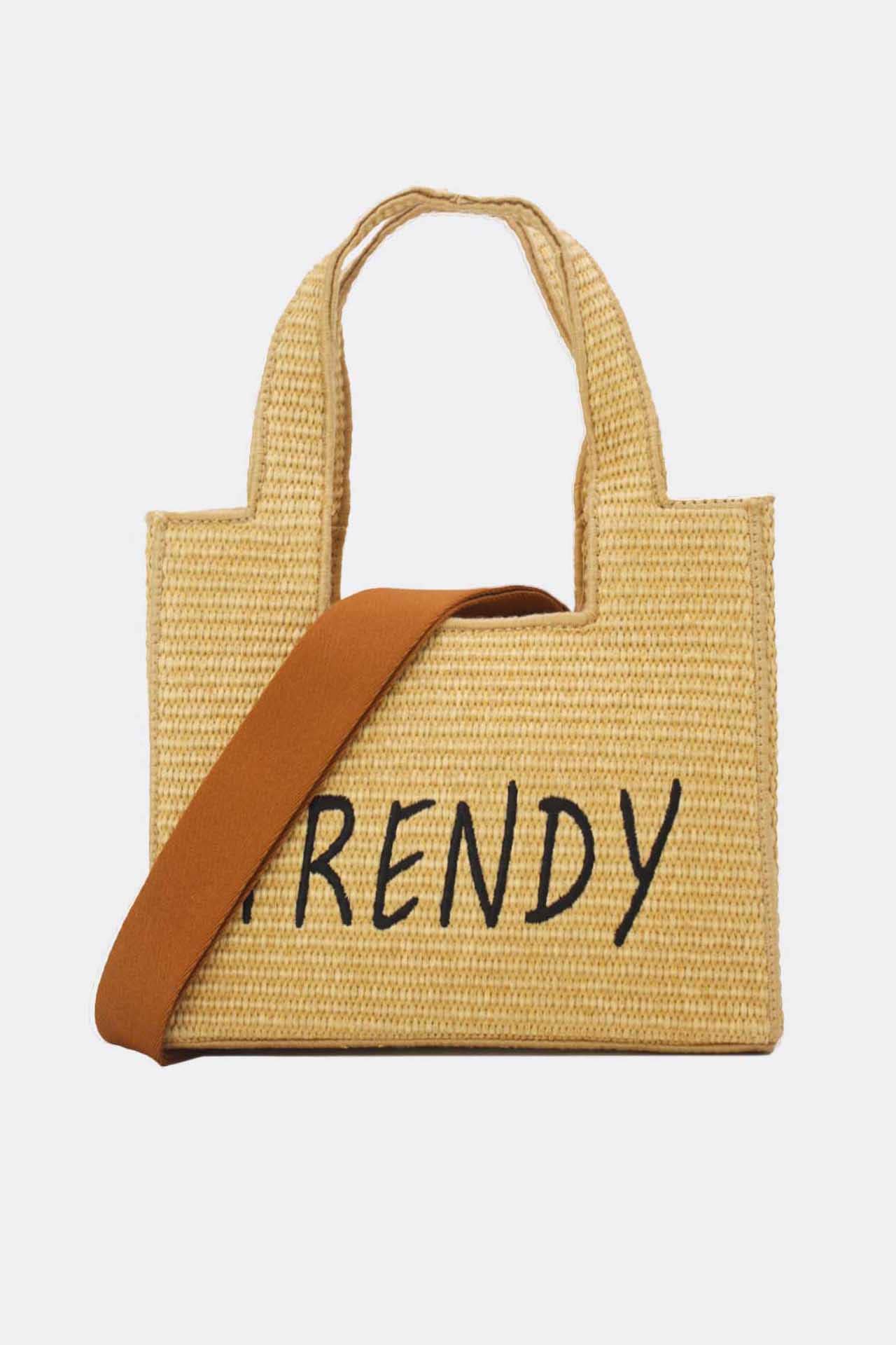 Tom&Eva (F.D.M diffusion) - Wholesale Top Handle Bag - Women's - Minimalist Straw Handbag 24P-60825