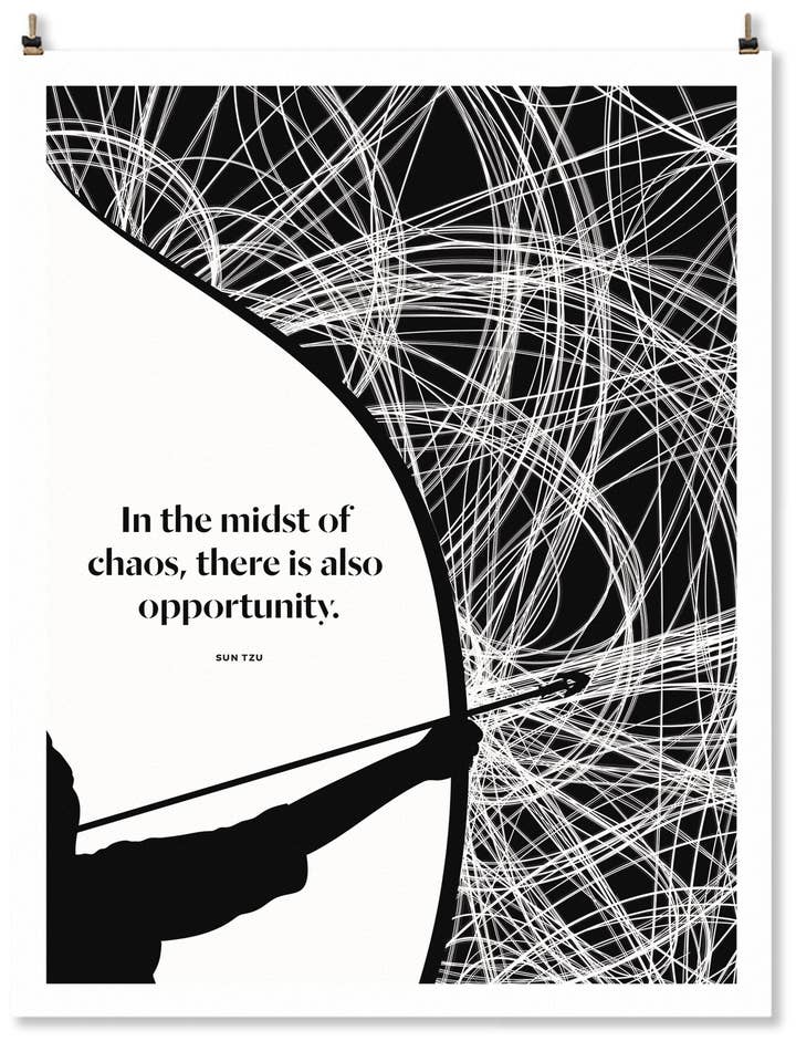 Impression d'art Sun Tzu 11 x 14 pour la vente par Obvious State
