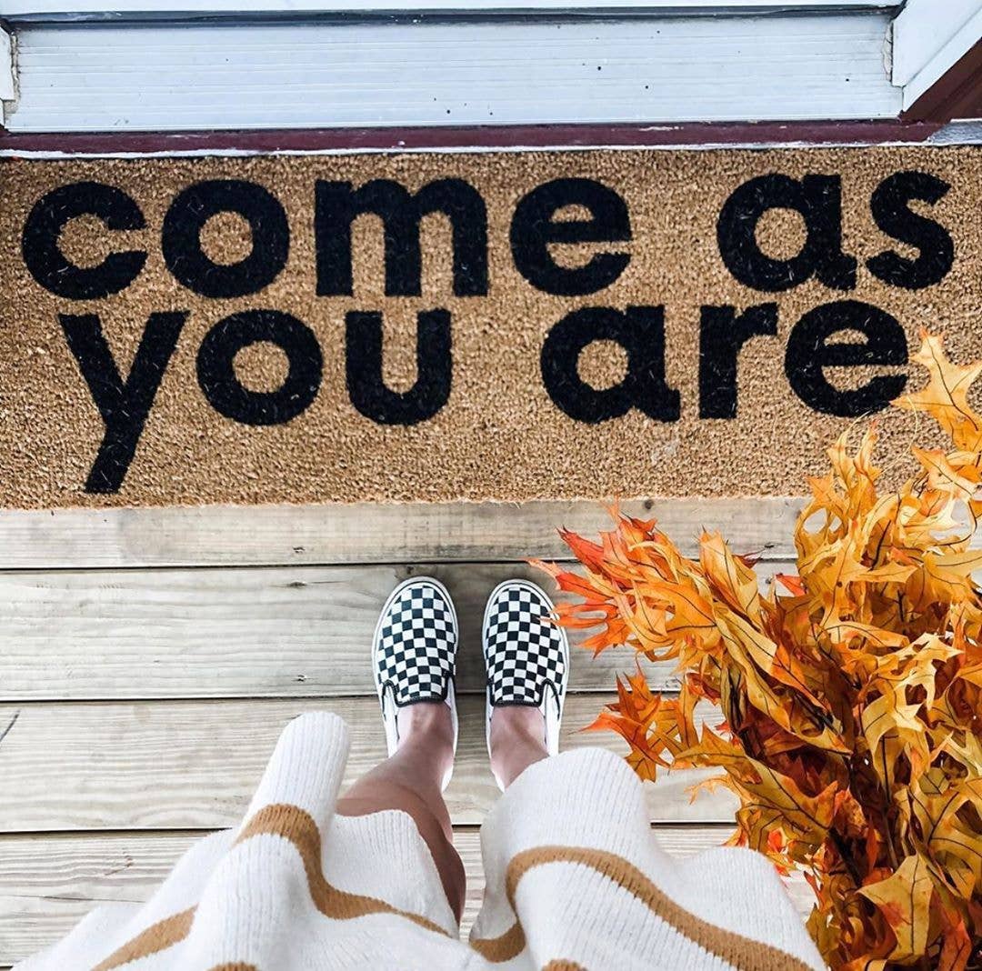 Modern Burlap - Wholesale Door Mat - XL Doormat - Come as you are (New Length)5