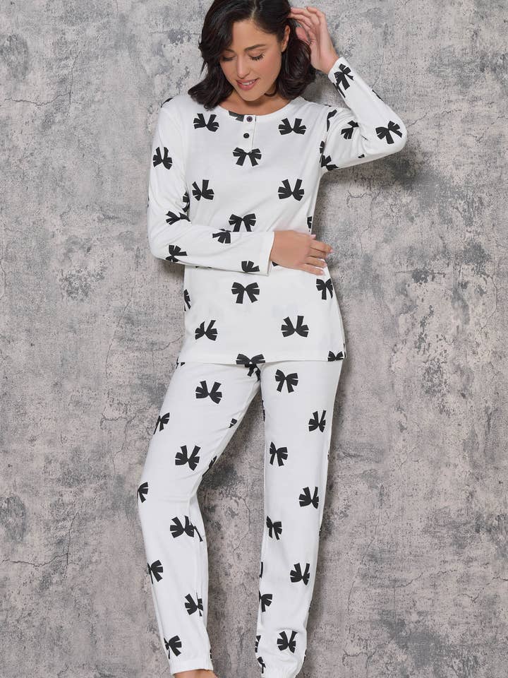 96099 Serafino Pajamas in Warm Cotton for wholesale by Love And Bra