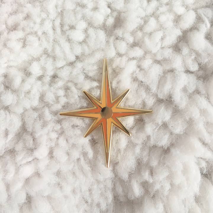 The Avera Boutique - Wholesale Lapel Pin/Button - Mid Century Modern - Starburst - Enamel Pin