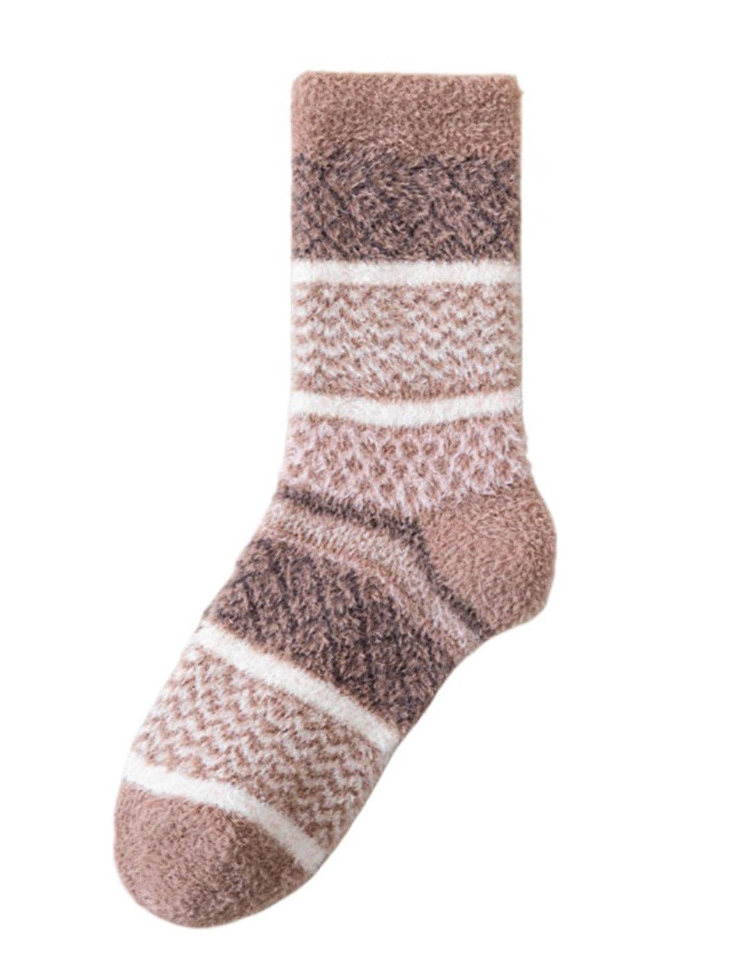 Funkyrel® Atzbranding Limited - Wholesale Socks - Women's - Rufia - Cozy Fleece Thick Mid-Calf Socks13