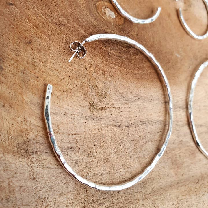 Kaali Boutique – Brincos de argola por atacado – Argolas Elegantes de Prata / Marteladas / Argolas de Prata / Étnico Boho Clássico XL Boémio Casamento Joalharia Nupcial Hippie Hiphop Festival13