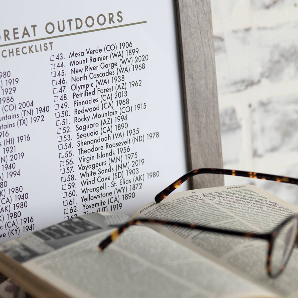 An Adventure Awaits, LLC - Wholesale Map - 16x20 Framed National Parks Push Pin Map3