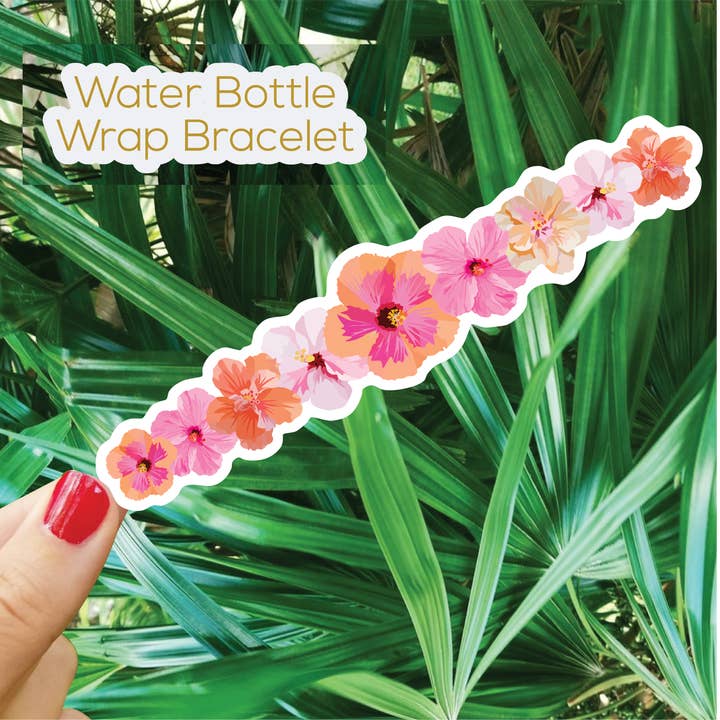 Hibiscus Wrap Sticker for wholesale by Bee Beachey Designs