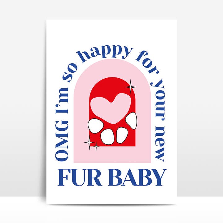 New pet card - fur baby - cat - dog for wholesale by Lemon.lemoff