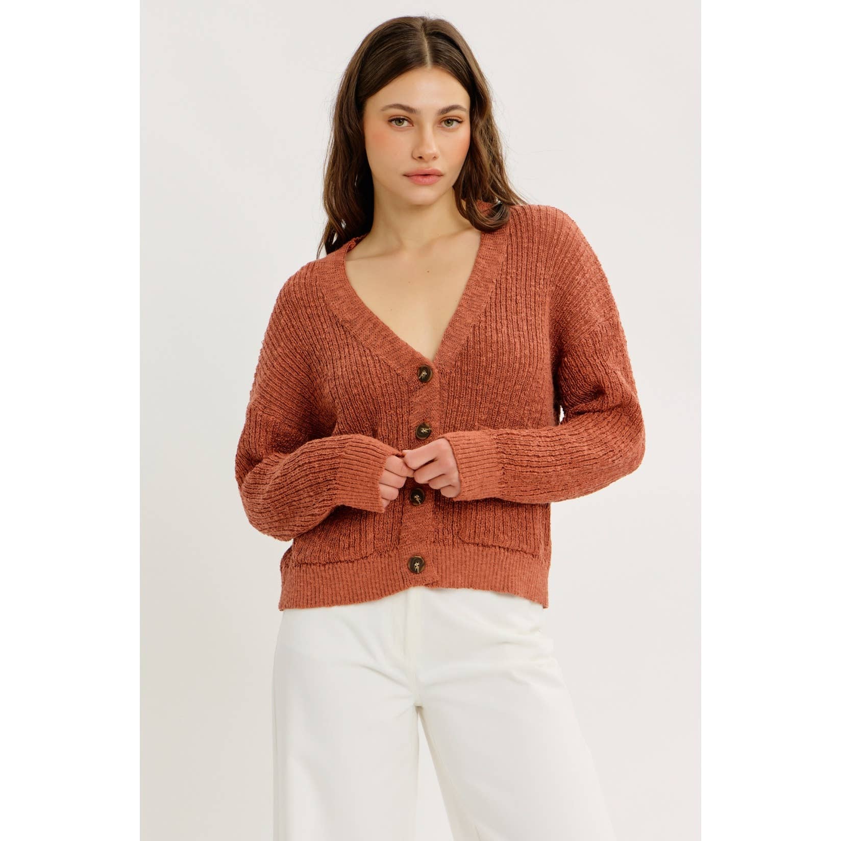 idem ditto – Engroshandel Cardigan - Dame – Ubesværet cool løs sweater-cardigan med lommer2