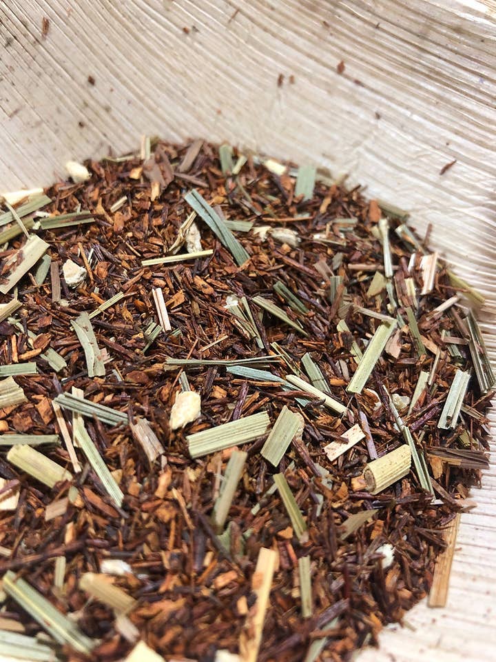 Momar - Rooibos, Ginger, Lemongrass Herbal Tea (40G Tin) for wholesale by Thés Lac Rose